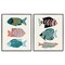 Stupell Industries Tropical Pastels Fish 2pc Framed Giclee Wall Art Set Design by Yvette St. Amant